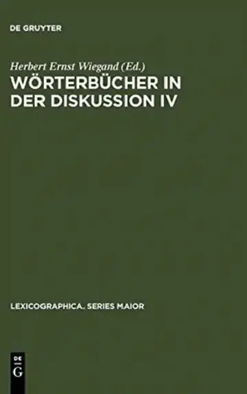 Cover of Wörterbücher in der Diskussion IV
