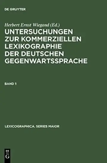 Cover of Untersuchungen Zur Kommerziellen Lexikographie Der Deutschen Gegenwartssprache. Band 1 [With CDROM]