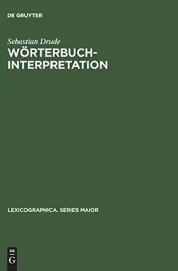Cover of Wörterbuchinterpretation