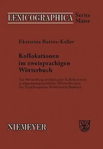 Cover of Kollokationen im zweisprachigen Wörterbuch