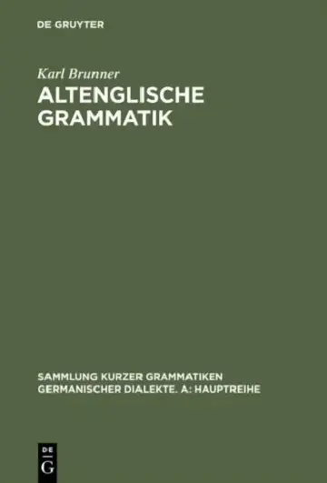 Cover of Altenglische Grammatik