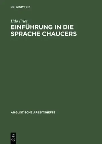 Cover of Einführung in die Sprache Chaucers