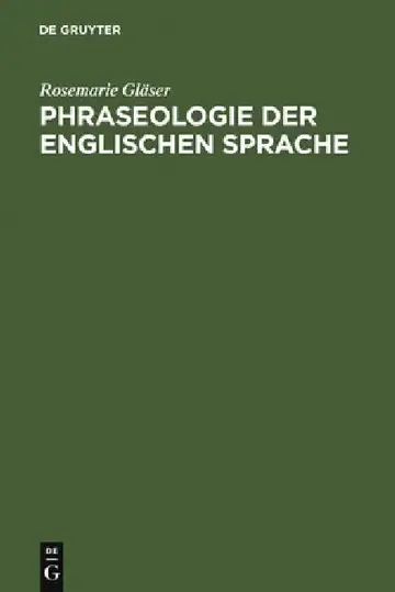 Cover of Phraseologie der englischen Sprache