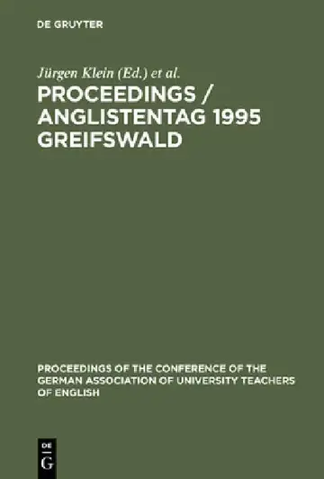Cover of Proceedings / Anglistentag 1995 Greifswald