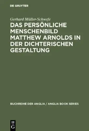 Cover of Das persönliche Menschenbild Matthew Arnolds in der dichterischen Gestaltung
