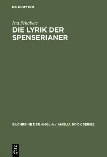Cover of Die Lyrik der Spenserianer