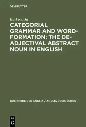 Cover of Categorial Grammar and Word-Formation