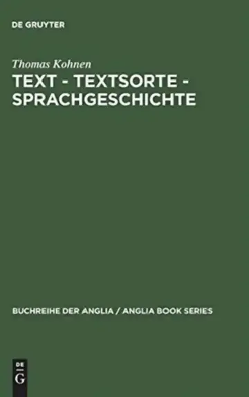Cover of Text - Textsorte - Sprachgeschichte