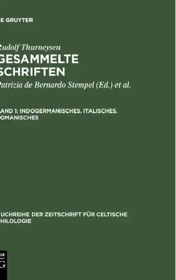 Cover of Indogermanisches. Italisches. Romanisches