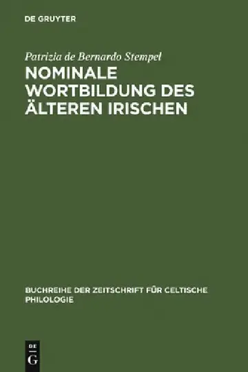 Cover of Nominale Wortbildung des älteren Irischen