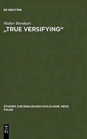 Cover of "True Versifying"