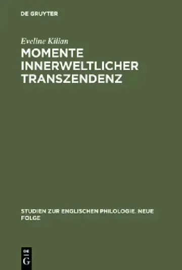 Cover of Momente Innerweltlicher Transzendenz