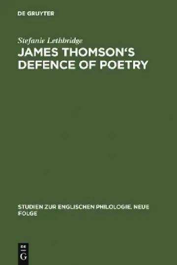 Cover of James Thomson's Defence of Poetry