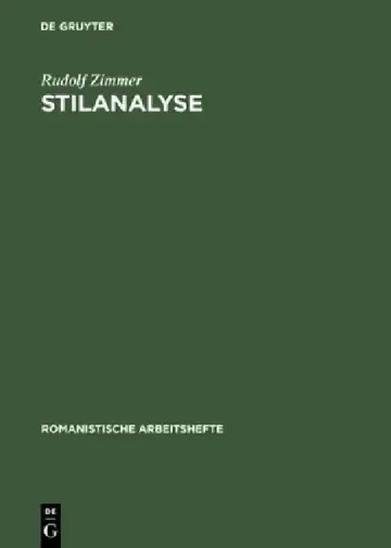 Cover of Stilanalyse