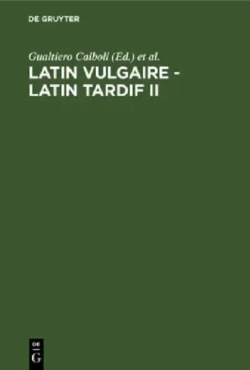 Cover of Latin Vulgaire - Latin Tardif II