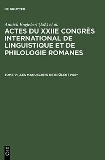 Cover of "Les manuscrits ne brûlent pas"
