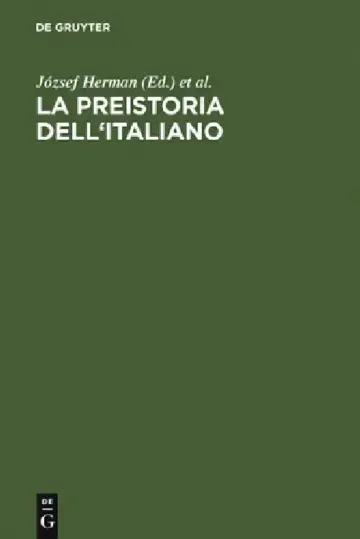 Cover of La preistoria dell'italiano