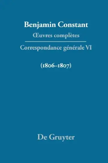 Cover of Correspondance Generale 1806-1807