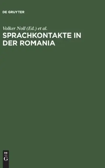 Cover of Sprachkontakte in der Romania