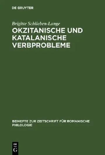 Cover of Okzitanische und katalanische Verbprobleme