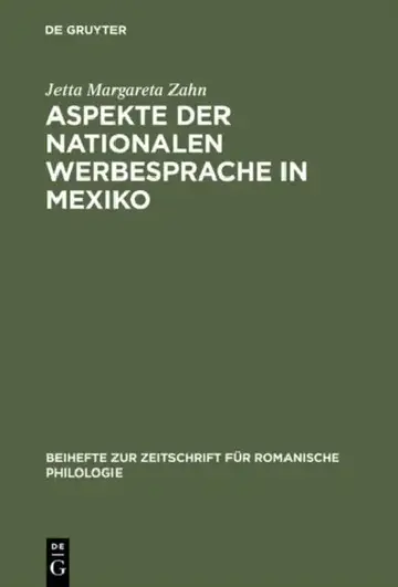 Cover of Aspekte der nationalen Werbesprache in Mexiko