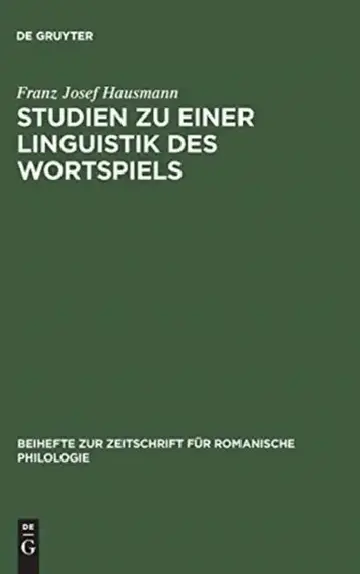 Cover of Studien Zu Einer Linguistik Des Wortspiels