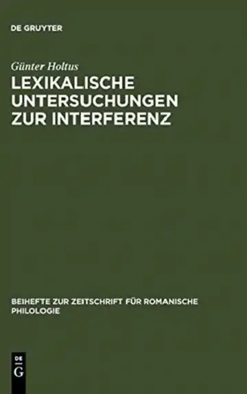 Cover of Lexikalische Untersuchungen Zur Interferenz
