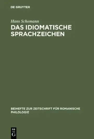 Cover of Das idiomatische Sprachzeichen