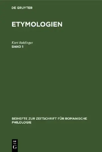 Cover of Etymologien. Band 1