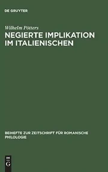 Cover of Negierte Implikation Im Italienischen