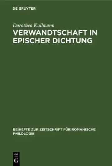 Cover of Verwandtschaft in Epischer Dichtung