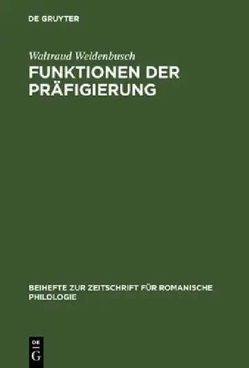 Cover of Funktionen der Präfigierung