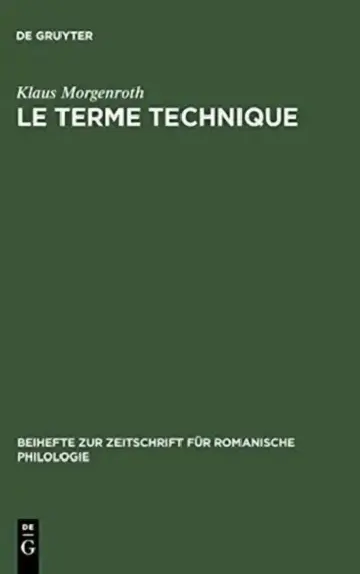 Cover of Le terme technique