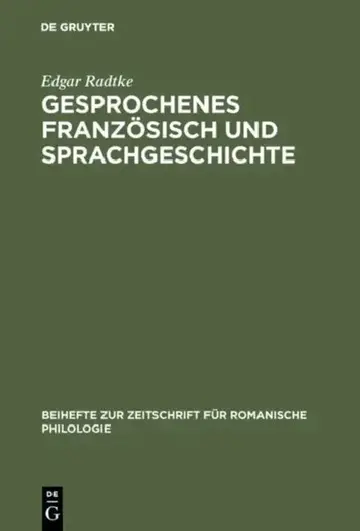 Cover of Gesprochenes Französisch und Sprachgeschichte
