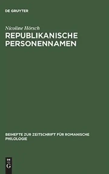 Cover of Republikanische Personennamen