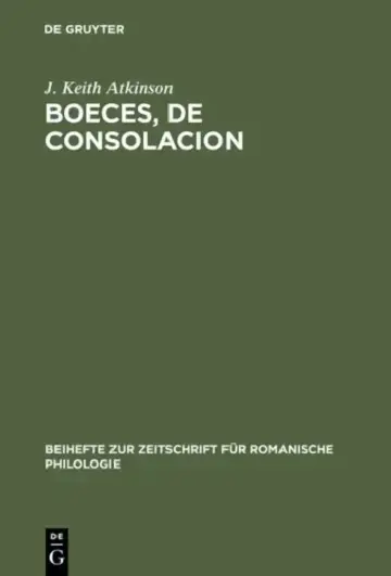 Cover of Boeces, De Consolacion