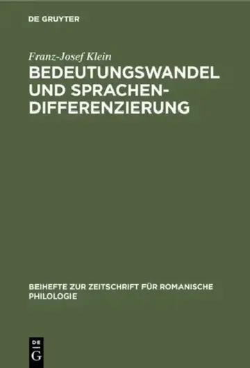 Cover of Bedeutungswandel und Sprachendifferenzierung