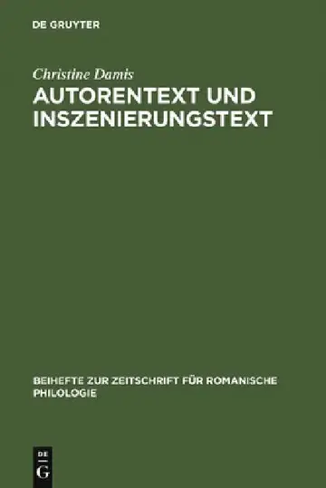 Cover of Autorentext und Inszenierungstext