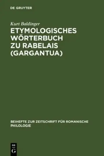Cover of Etymologisches W Rterbuch Zu Rabelais (Gargantua)