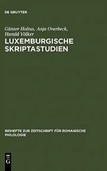 Cover of Luxemburgische Skriptastudien