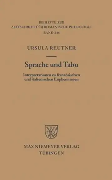 Cover of Sprache und Tabu