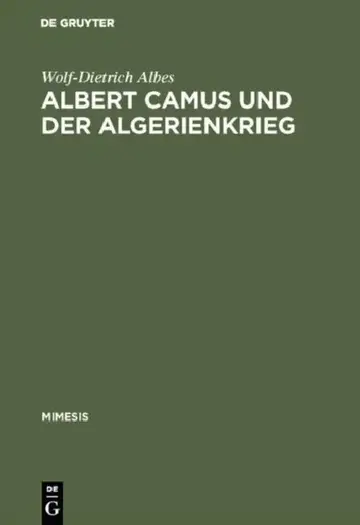 Cover of Albert Camus Und Der Algerienkrieg