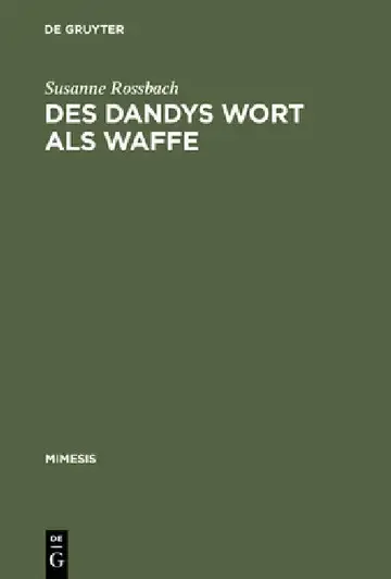 Cover of Des Dandys Wort als Waffe