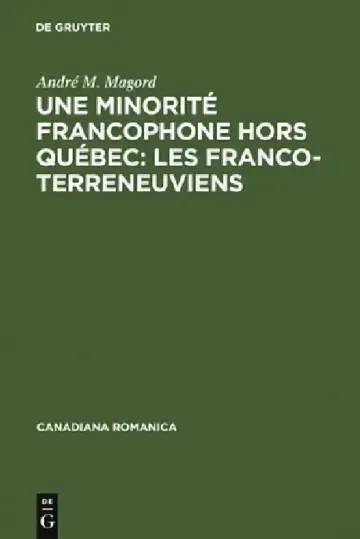 Cover of Une minorité francophone hors Québec