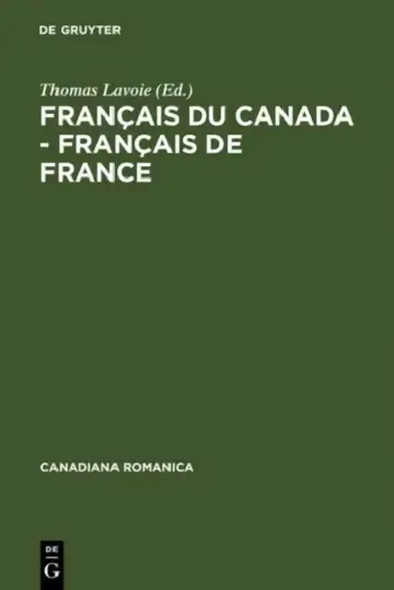 Cover of Français du Canada - Français de France