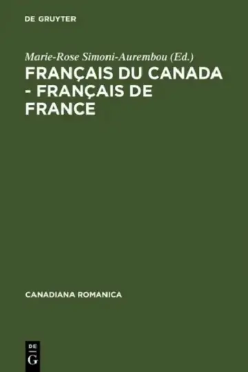 Cover of Français du Canada - Français de France