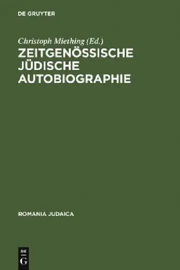 Cover of Zeitgenössische Jüdische Autobiographie