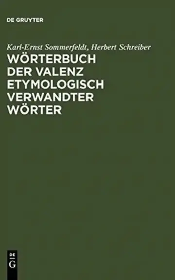 Cover of Wörterbuch Der Valenz Etymologisch Verwandter Wörter