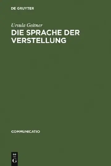 Cover of Die Sprache der Verstellung