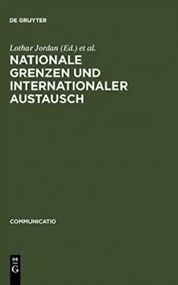 Cover of Nationale Grenzen und internationaler Austausch